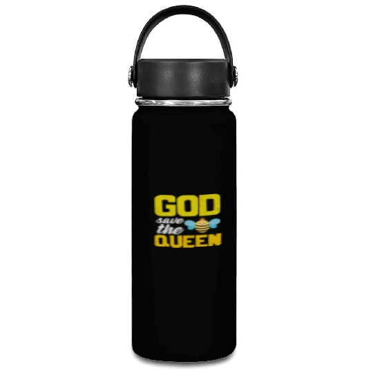 Earth Quote God Save The Queen Bee Vacuum Flask