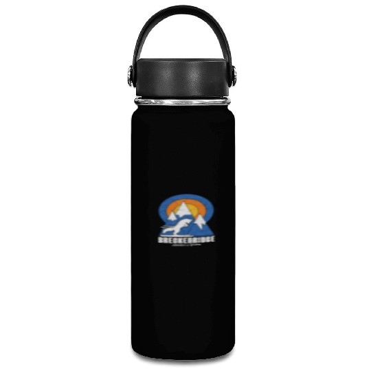 Retro Breckenridge Ski White Fox Vacuum Flask