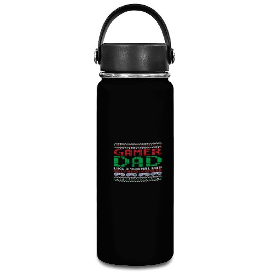 Gamer Dad Video Gamer Fathers Christmas Gamer Vacuum Flask