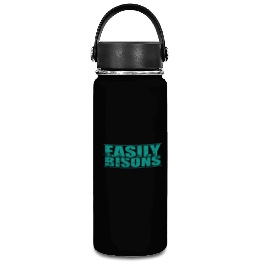 Easily Distracted by Bisons Animal Vacuum Flask