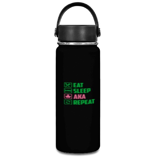 Eat Sleep AKA Repeat Alpha Kappa Alpha Womens Gift Vacuum Flask