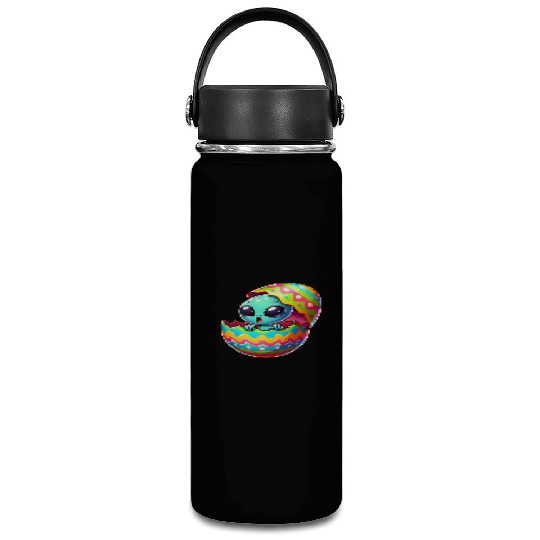 Colorful Alien Easter Egg Hatch Design Vacuum Flask