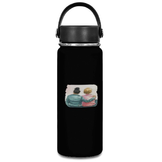 Watercolor Lesbian Couple Vacuum Flask