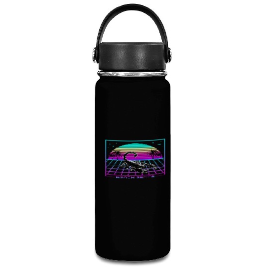 Beach Beats Retro Scorpion - Synthwave Sunset Vacuum Flask