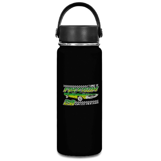 Racing OLD car illustrated | muscle car Vacuum Flask