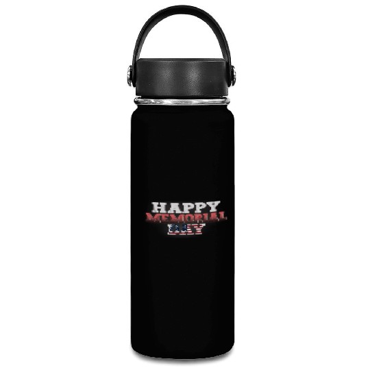 Patriotic Memorial Day Flag Design Vacuum Flask