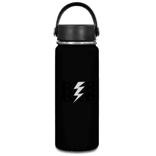 Baseball Dad Distressed Retro Lightning Bolt Vacuum Flask