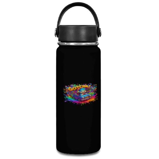 Stellar Cadence: Symphony of Neon Hues - GoTCha! Vacuum Flask