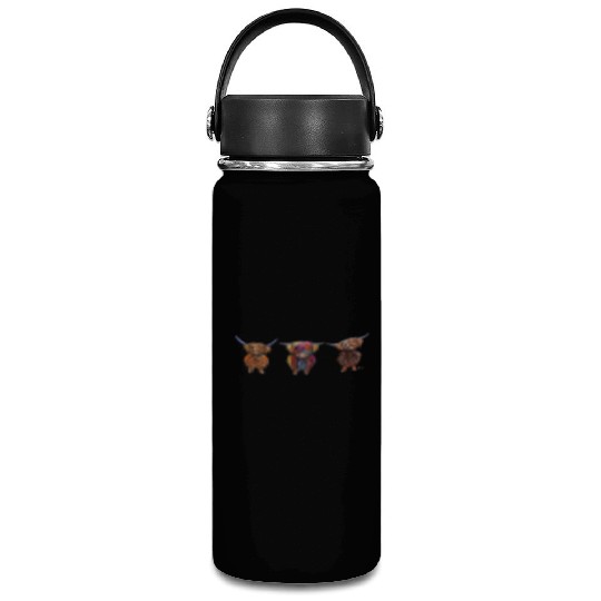 CoW PRiNT ANiMaL PRiNT HiGHLaND CoWS ' ALL THRee ' Vacuum Flask