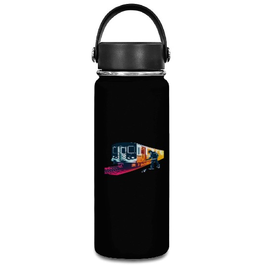 AI Teen at Subway Layup Masked Vacuum Flask