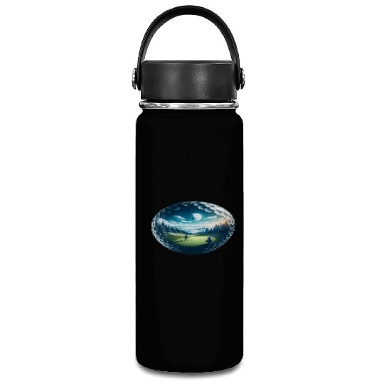 Twilight A Golf Dream Scape Surreal Golfing Course Vacuum Flask