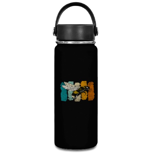 Honey Bee Nature Flowers Bees Vacuum Flask