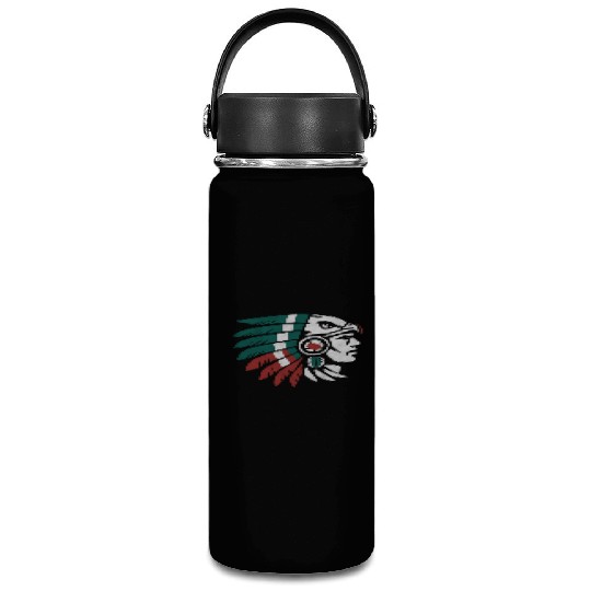 Aztec Warrior Indigenous Mexican Aztec Jaguar Vacuum Flask