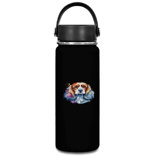American Cocker Spaniel Watercolor Vacuum Flask
