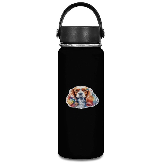 American Cocker Spaniel Watercolor Vacuum Flask