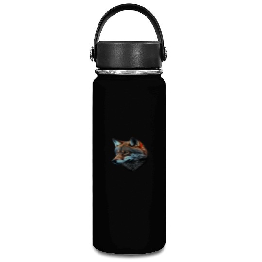Wolf Portrait Animal Print Vacuum Flask