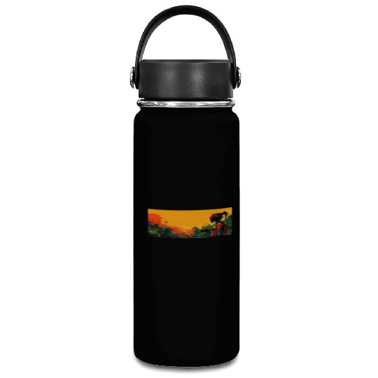 Digital Warrior: Tropical Twilight Vacuum Flask