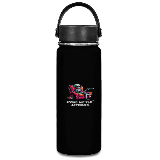 Skeleton - Skeleton Humor - Skeleton Dark Humor Vacuum Flask