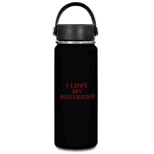 I Love My Boyfriend Cute I Heart My Boy Friend BF Vacuum Flask