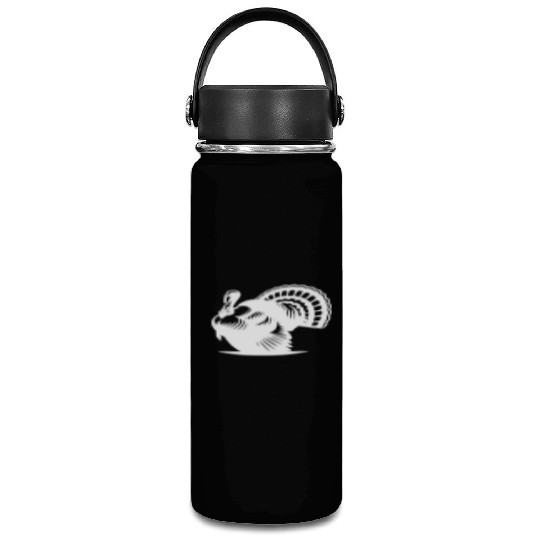Wild Big Fat Turkey With Wing Drawing Vacuum Flask