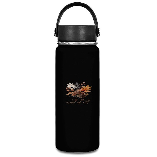 Autumn Flowers Vacuum Flask