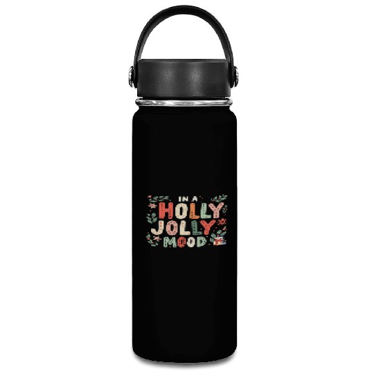 Holly Jolly Mood Vacuum Flask