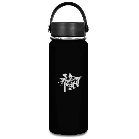 Heavy Metal Rocks Hard Rock Music Graffiti Star Vacuum Flask