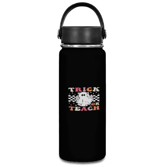 Groovy Trick or Teach Halloween Teacher Vacuum Flask
