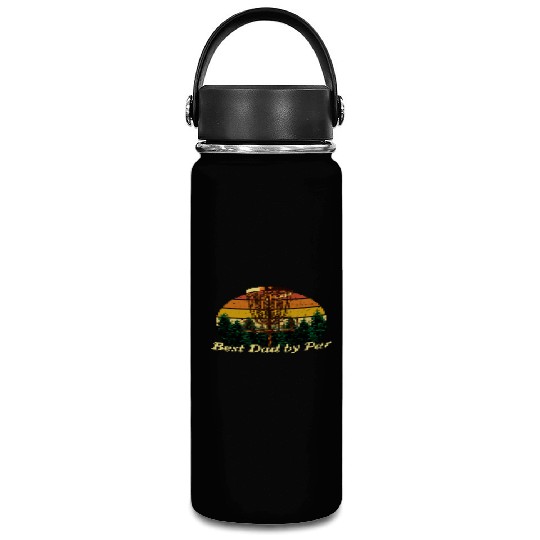 Best Dad by Par Disc Golf Fathers Day Golfer Paren Vacuum Flask