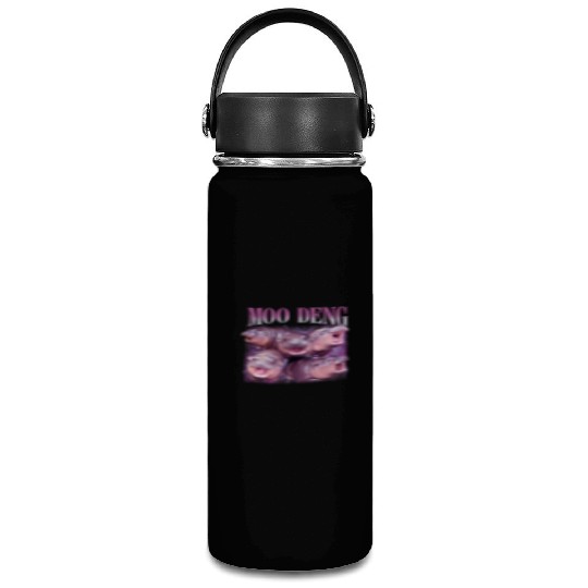 I Love Moo Deng Bootleg I love you Bouncy Pig Vacuum Flask