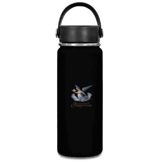 Heavenly Christmas Angel with Star Holiday Art Vacuum Flask