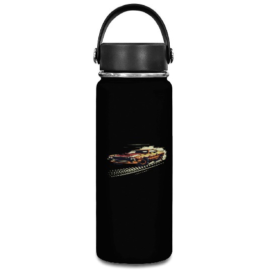 Classic Muscle Car in Action Vacuum Flask