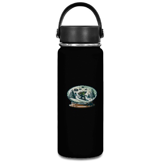 Snowboarding Adventure in Winter Wonderland Vacuum Flask