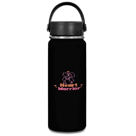 Heart warrior, valentine Vacuum Flask