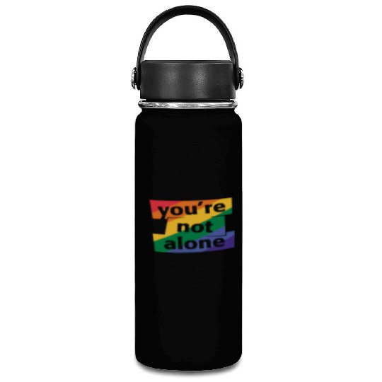 You are Not Alone Rainbow Vacuum Flask