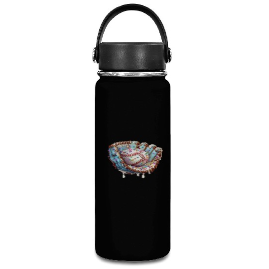 Baseball Drip Ice Cream Sprinkles Baseball Glove Vacuum Flask