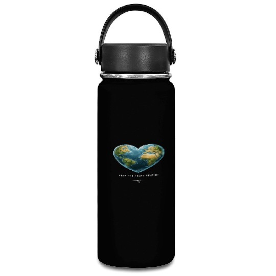 Keep the Heart Beating Environment Earth Day Heart Vacuum Flask
