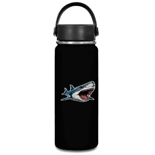 Big White Shark Attack Vacuum Flask