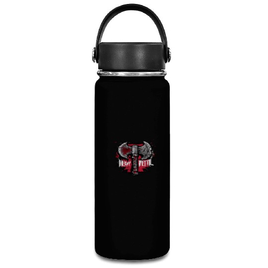 Heavy Metal Axe Graphic Inspired Design Vacuum Flask