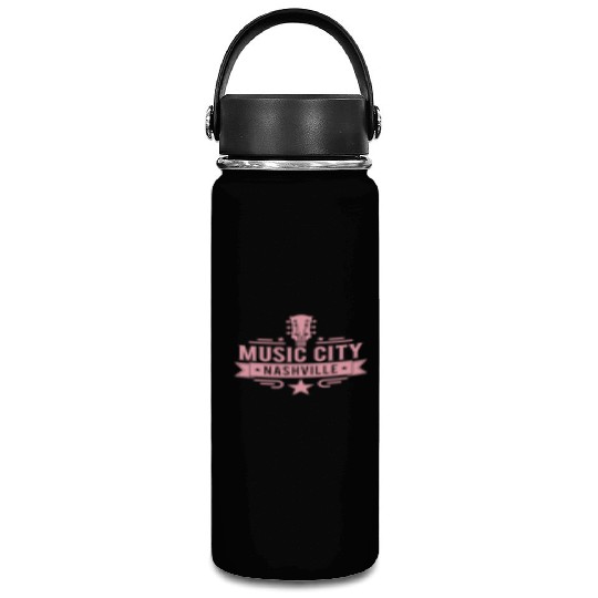 Music City Nashville Guitar Tennessee Vacuum Flask