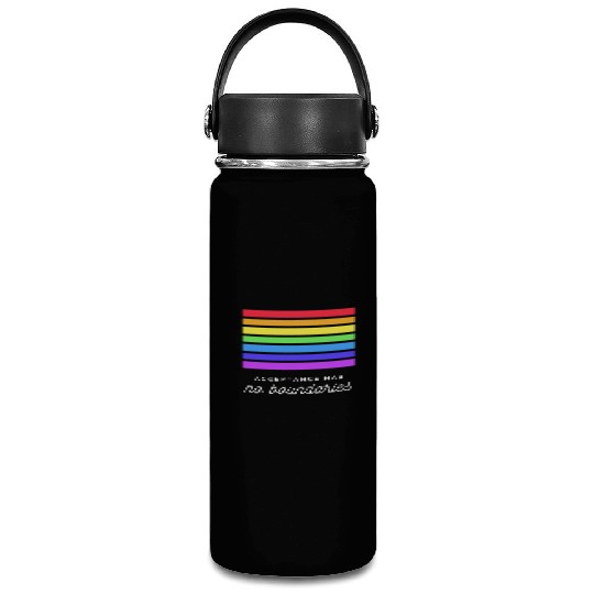 Acceptance Has No Boundaries Pride Graphic Vacuum Flask