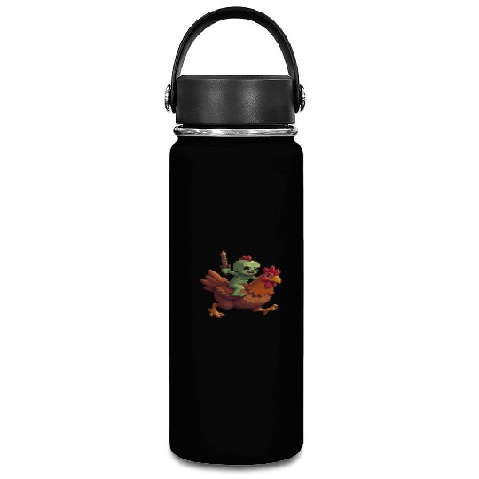Zombie Chicken Jockey Vacuum Flask