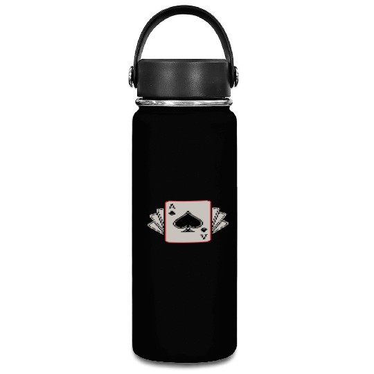 Ace of Spades Playing Cards Hand Vacuum Flask