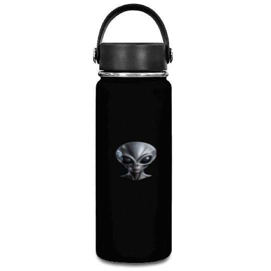 Real Grey Alien with a big head Vacuum Flask