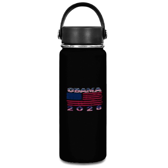 Obama 2028 Vintage Flag Patriotic Politics Protest Vacuum Flask