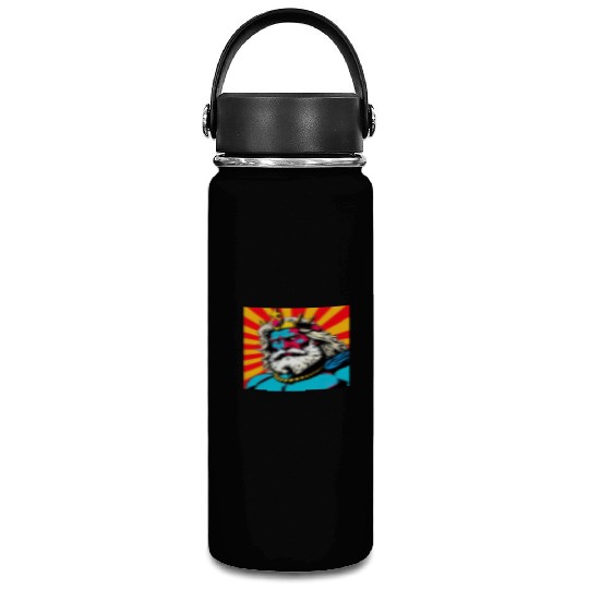 Bold Pop Art Zeus – Colorful Greek God Illustratio Vacuum Flask