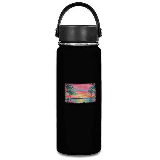 Summer Vibe Preppy Beach Vacuum Flask