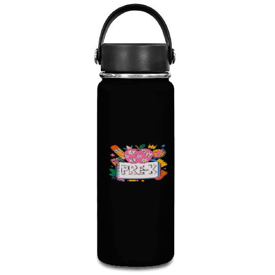 Pre K Teacher Back To School Apple Notebook Vacuum Flask