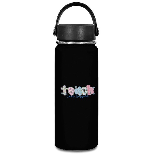 Preppy Teacher Teach Love Inspire Vacuum Flask