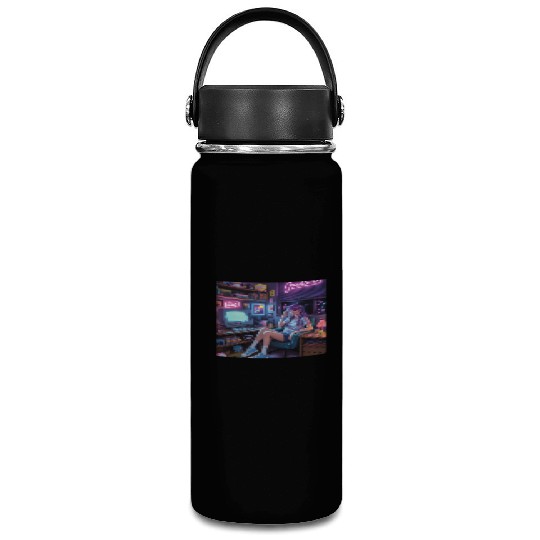 Y2K Gamer Girl Vibes – Retro Tech & Neon Room Aest Vacuum Flask